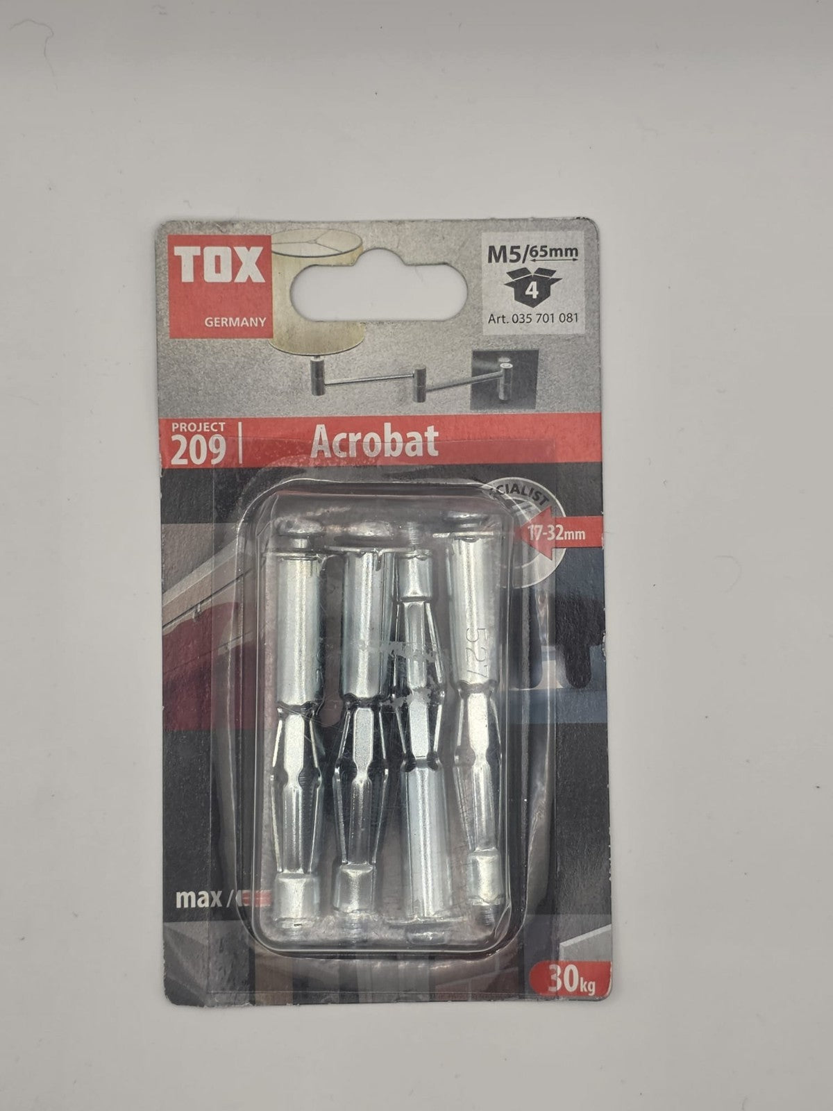 TOX Hohlraumdübel & Spezialbefestigung | Acrobat Spiral Pro Pirat Apollo Look |