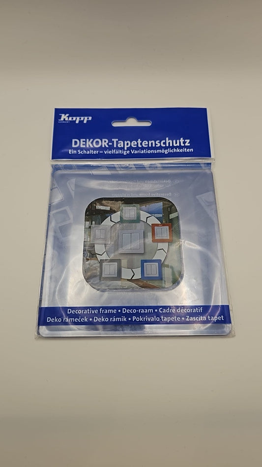 Kopp DEKOR Tapetenschutz Schalterrahmen Transparent Schutzrahmen Lichtschalter