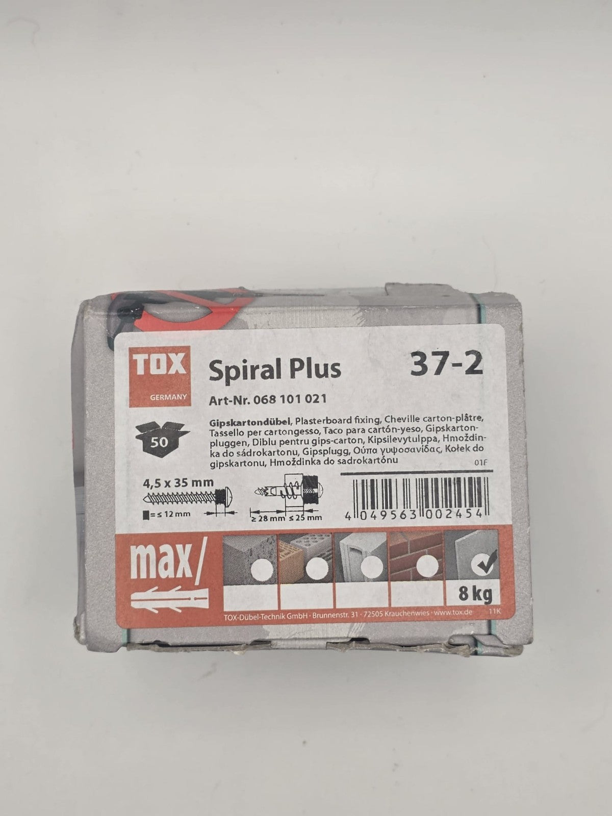 TOX Hohlraumdübel & Spezialbefestigung | Acrobat Spiral Pro Pirat Apollo Look |