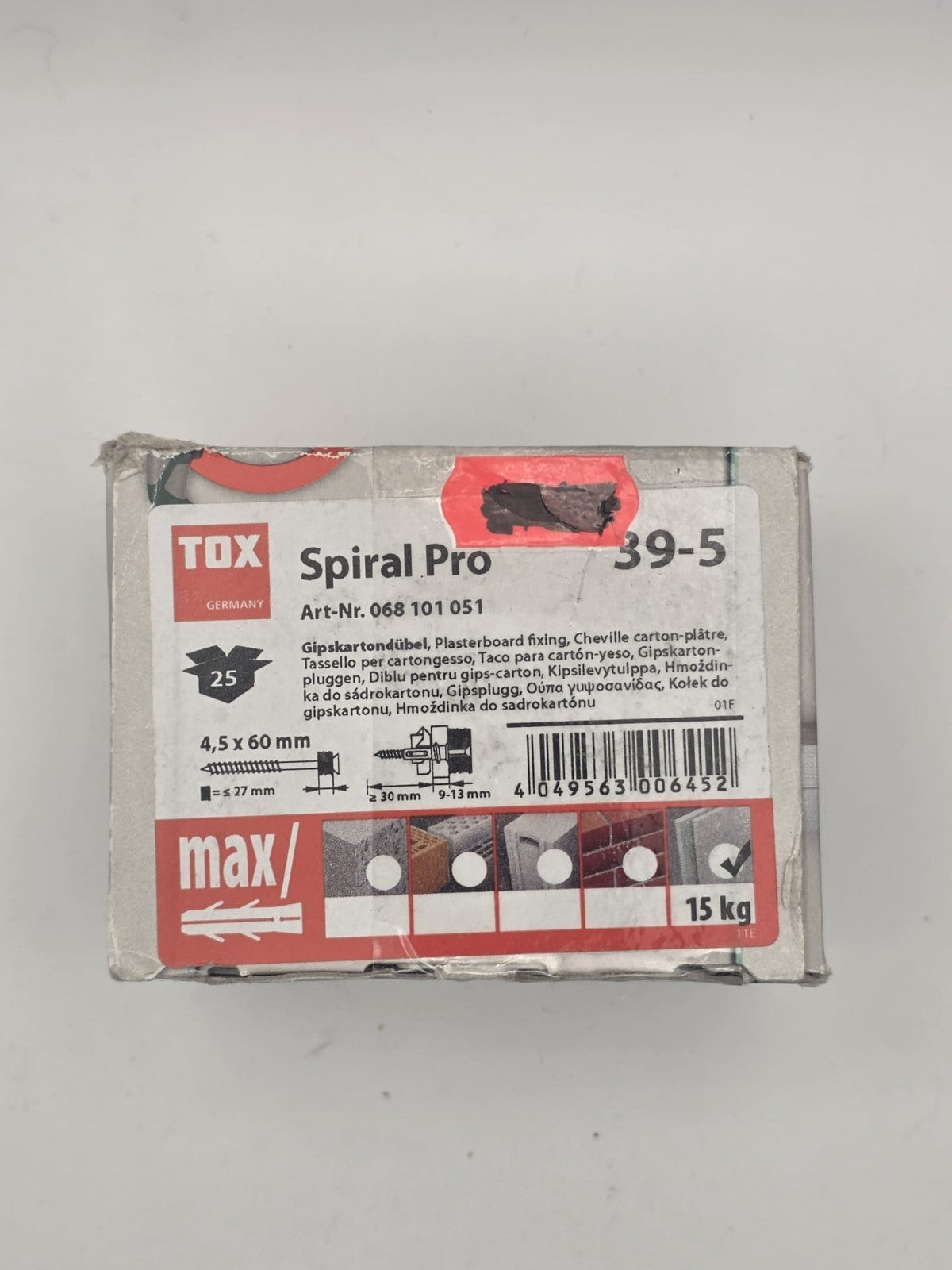 TOX Hohlraumdübel & Spezialbefestigung | Acrobat Spiral Pro Pirat Apollo Look |